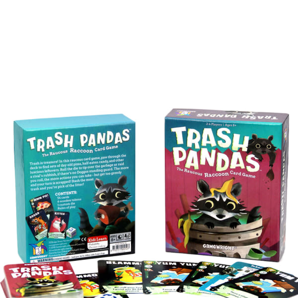 Trash Pandas - Det Høylydte Vaskebjørn Kortspillet Party Game