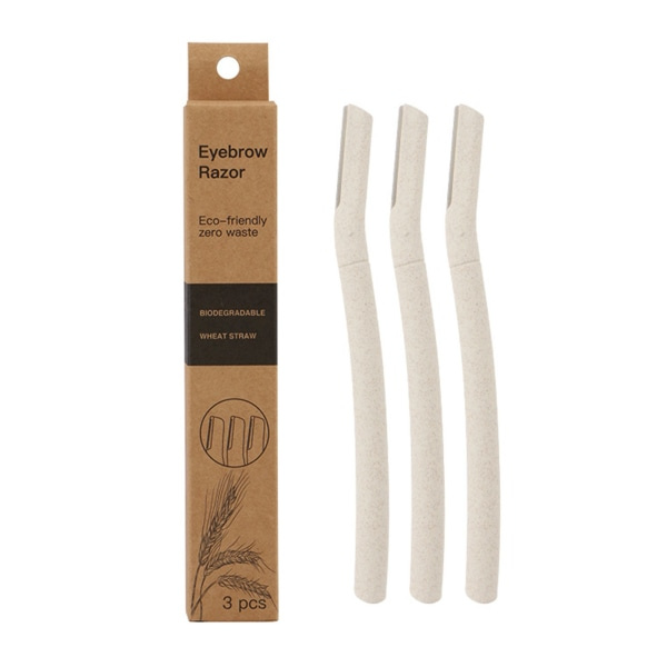 Praktiska och effektiva multifunktionella ögonbrynsrakhyvlar (3-pack) - Vit Vit