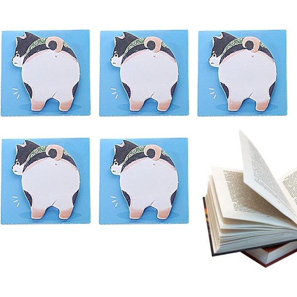 Animal Sticky Notes - Kreative Memo Pads | Sterk Klebemiddel for Kaffebord, Dører og Klasseromsbruk Valp