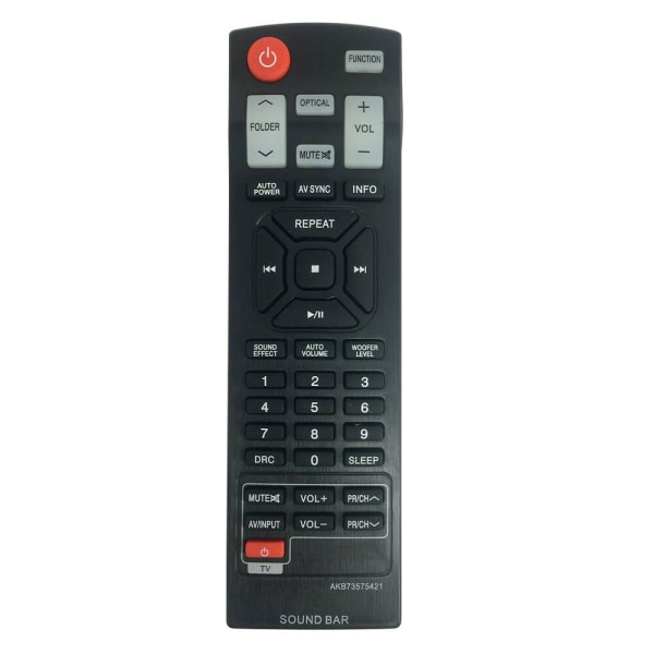 Ersättning AKB73575421 för LG Sound Bar System Fjärrkontroll Nb3530a Nb3532a Ny