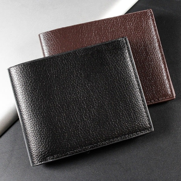 Herrplånbok Äkta läder Herrplånböcker Premiumprodukt Real C Black one size Black one size