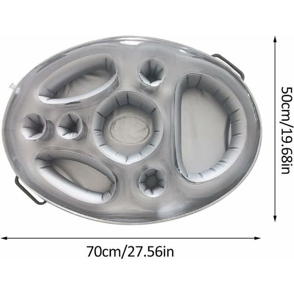 Pool Float Kopholder Oppustelig Pool Float til Strand Oppustelig Jacuzzi Madras Pool Oppustelig Glasholder Pool