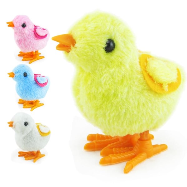 3:a upprullningsleksaker Påskleksak Upprullning Hoppande kyckling plyschkycklingar Leksaker Festgynnar leksak för barn (slumpmässig färg) 3st