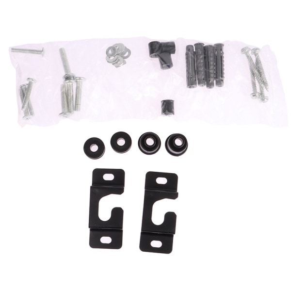 12-80 tums TV-feste LCD LED-skjerm Veggfeste Fast flatt vindu Black one size Black one size