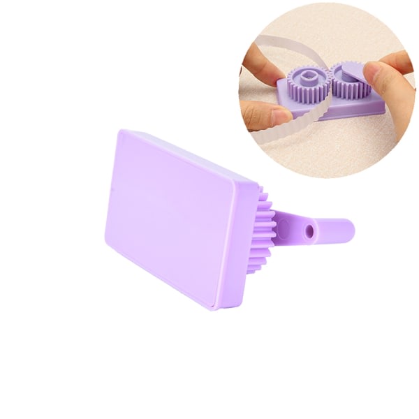 1X Crimper Crimp Tool hine Paper Quilling Papercraft DIY Quil Purple one size Purple one size