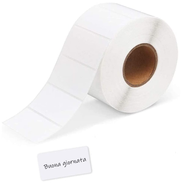 1600 blanka vita självhäftande etiketter på rulle 60*40 mm