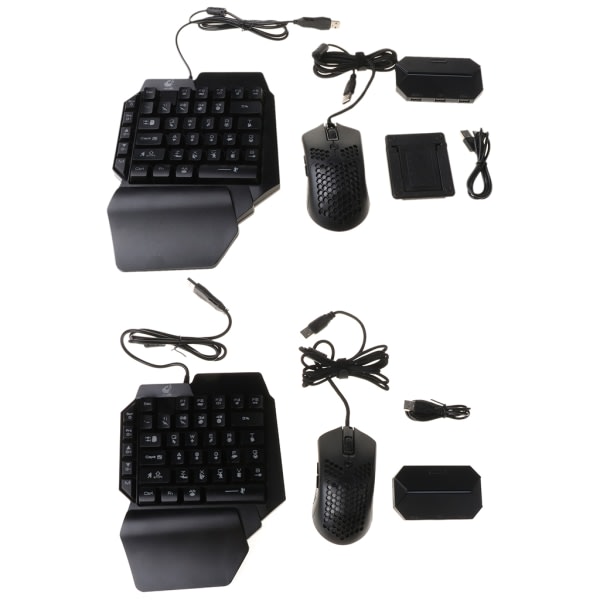 Mobil Kontroller Spill Tastatur Mus Konverter for PUBG Kontroller Gamepad USB Forlenger for Android Mobiltelefon null - C