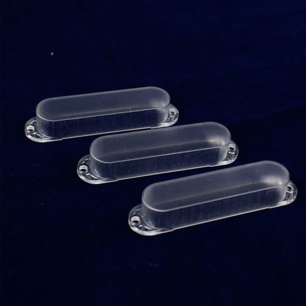 3-pack, plaststängda för Shell elektrisk gitarr Single Coil Pickup Covers för ST SQ elektrisk gitarr Svart