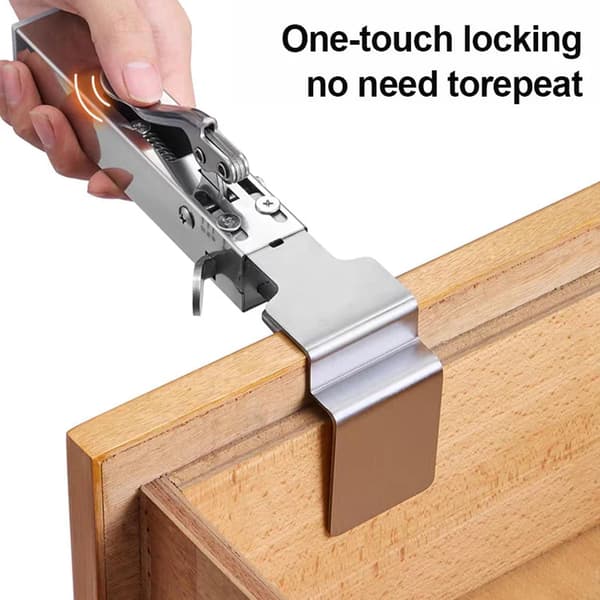Adjustable Drawer Fixing Clamp, Universal Cabinet Installation Clamps, for Easy and Quick Installation of Drawer Front Panel (2 pcs)