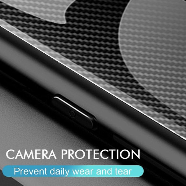 Carbon Fiber Texture phone case för Xiaomi 12t Pro 5g härdat glas+tpu anti-scratch cover