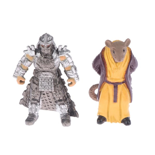 1Set Teenage Mutant Turtle Anime Figurer Modell Dockhus Dockor
