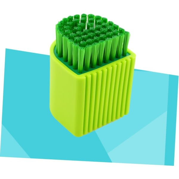 2-pack Skoborste Silikon Gel Borste Klädtvättborste Tvätta Bräda Underkläder Grön Borste Rengöring Skrubbborste Kreativ