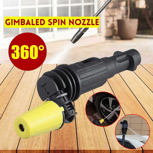 Kardansk spin turbomunstycke for Karcher K2-K7 høytrykksvann