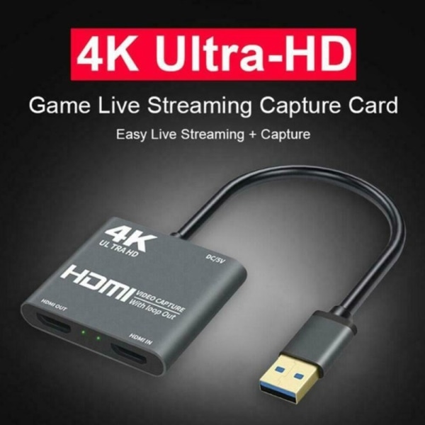 1080P 60fps Loop Out Broadcasting 4K HDMI USB3.0 Video Capture