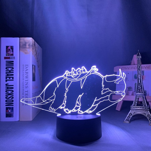 Anime Game Natlampe 3D Led Natlampe Appa Avatar The Las