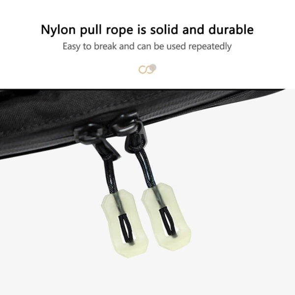 Luminous Pull Zippers Mørk Lynlås 10 ST 10 ST 10 stk