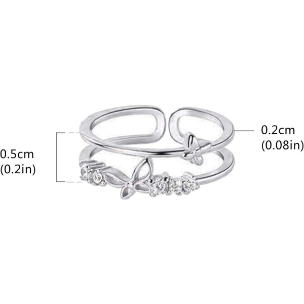 Til min datter Fidget Ring, til min datter sommerfuglring, datter gave fra mor Angst ringe
