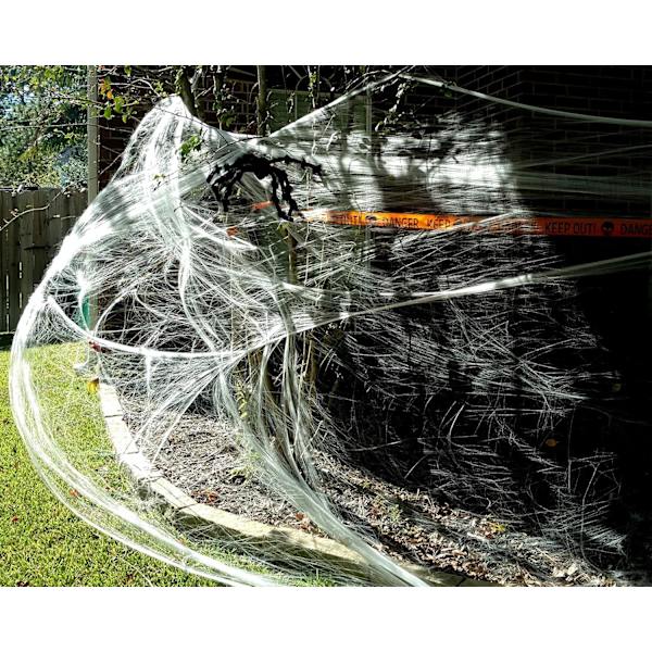 360g Halloween-hämähäkinverkko-koriste, venyvä Halloween-hämähäkinverkko Halloween-koristeisiin, sisä- ja ulkotilojen juhliin 1200