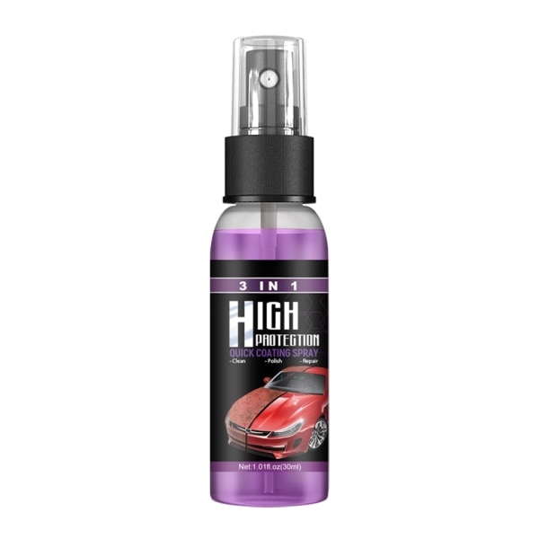 3-i-1 Hög Skyddande Billackspray för Bilskrap Nano Reparationsspray Snabbbeläggning Bilvax Polish Spray 30ml