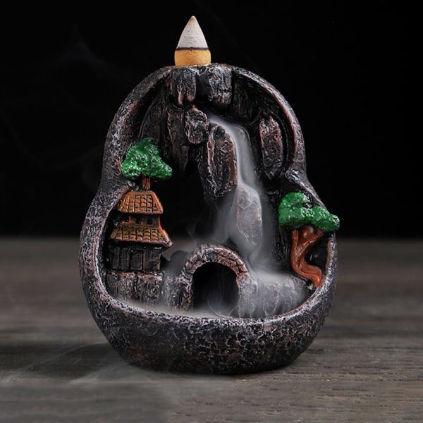 Backflow Rökelsebrännare Resin Backflow Rökelsehållare Zen Decor C Onesize C Onesize