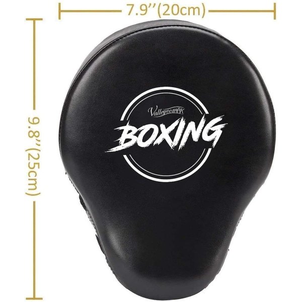 Bokse Curved Focus Punching Mitts - Læder Træningshåndpuder, Ideel til Karate, Muay Thai Kick, Sparring, Dojo, Kampsportsudstyr