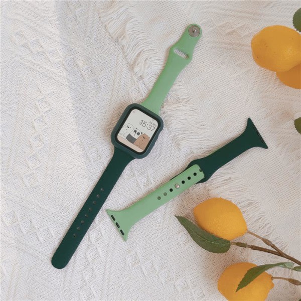 Silikon Armbånd Apple Watch 38/40/41 mm - Sort Sort Sort