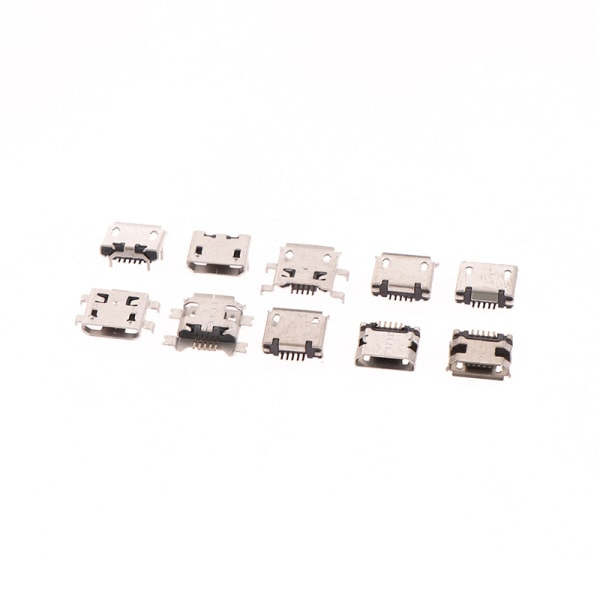 50st/låda 10 Modell Micro USB Hona 5pin DIP Typ B SMT USB Con 1pc