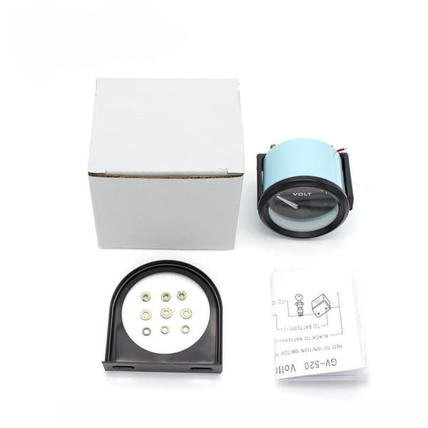 Voltmeter Volt Mätare BX100007 52mm/2in Voltmeter Mätare （8-16V） bil voltmeter mätare+gorgeri universal 12v voltmeter,