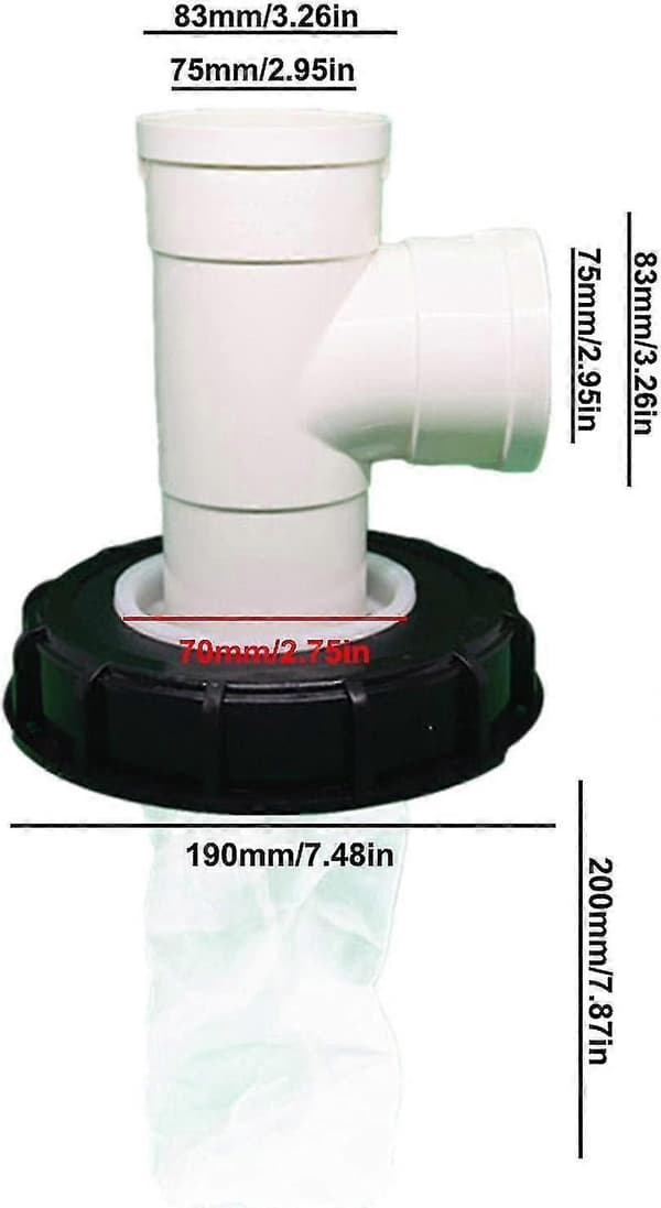 IBC Regnfilterlokk, Vaskbart Nylon IBC-filter, IBC Lokkfilterlokk 163mm/245mm IBC Regnvannstank