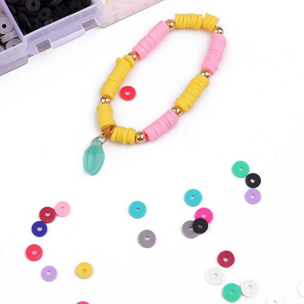 Runda Pärlor för Smyckestillverkning Armband Halsband Örhänge DIY-kit Barnleksaker Tillbehör Andra Former Blandade