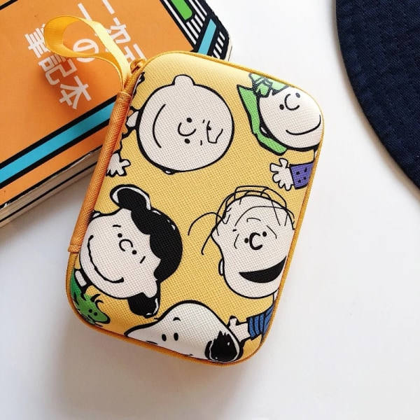 Snoopy Mini kannettava kuulokepussi kolikkopussi kuulokkeet USB-kotelo Säilytyslaatikko Lompakko Kantopussi Laukku Kuulokkeiden lisävarusteet Snoopy 3 Snoopy 3