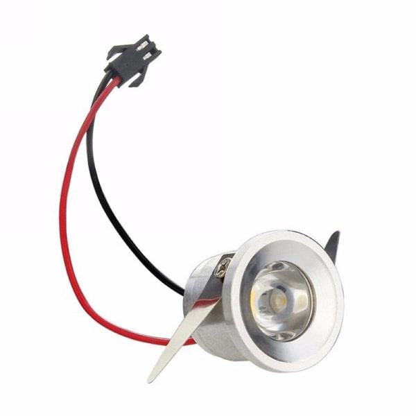 1/3W Infälld Mini Spotlight Lampa Takmonterad LED Downlight Vit 1W