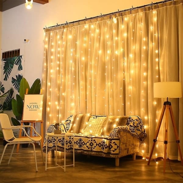 Utomhus String Light Dekoration Led Icicle 3x3m 300 Leds