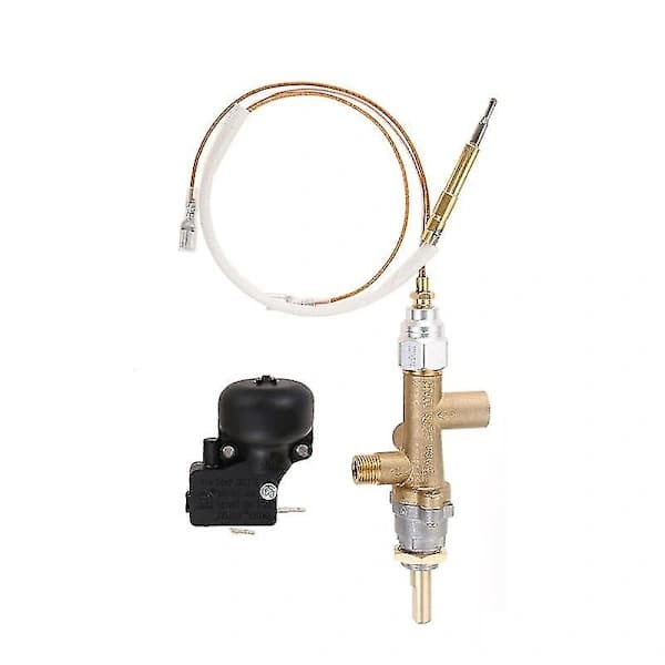 Terrassevarmer Kontrolventilsæt Med Termoelement Sensor Dump Switch Messing til Udendørs Propanvarmere 11,5 cm