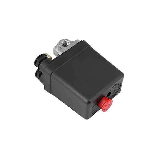 240V 16A Port 90PSI -120PSI Luftkompressor Tryckströmbrytare Kontrollregulator Med Mätare För Snabb Tryckreducering