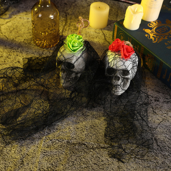 Halloween Dekoration Spøgelse Hoved Haunted House Bar KTV Gyser B ONESIZE B ONESIZE