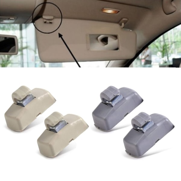 Sunvisor Mount Clip 3B0857561B Sun Visor Clip Hook Mount Holder for Golf - Gray