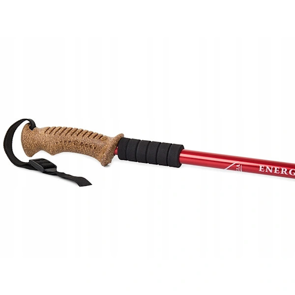 Walking Pole / Hiking Pole - Adjustable Height Red Röd