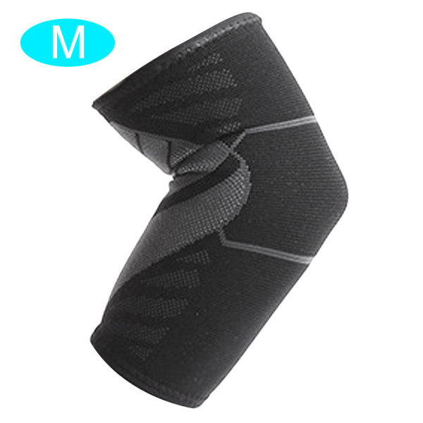 Unisex Nylon Stickning Armbågsskydd Stöd Förstärkande Andas Elastisk Fitness Skyddsutrustning