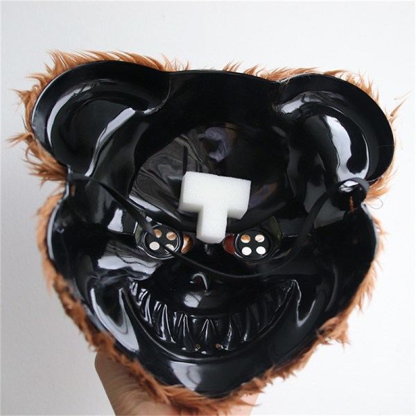 Björnkostym Mask Halloween Karneval Fest Huvudbonad Masquer A