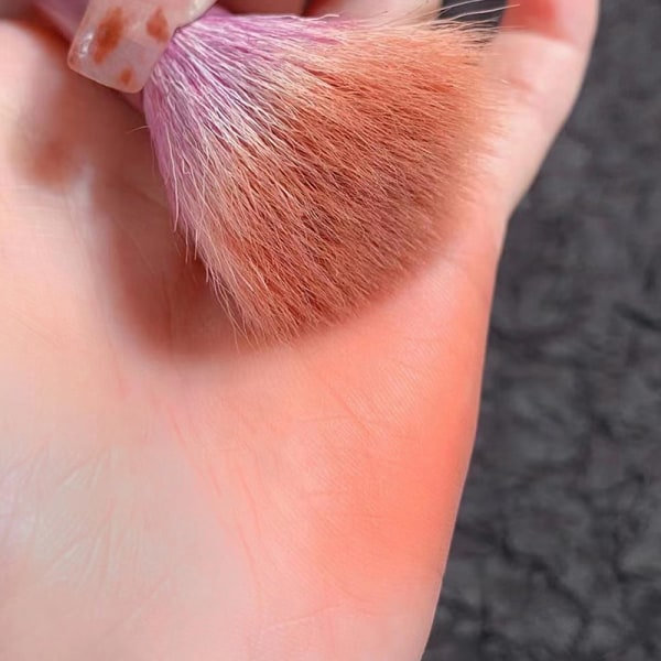 Mjuk fluffig rouge borste puder foundation skönhetsborste smink C rosa onesize Pink onesize