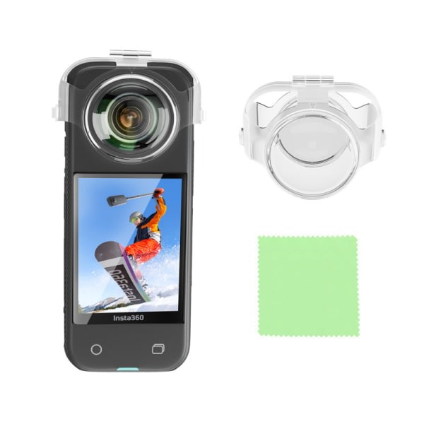 CDQ PC-linskydd för Insta 360 X3 panorama kamera Transparent TransparentCDQ