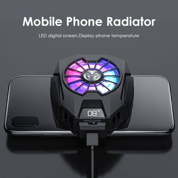 Surfplatta Mobiltelefon Kylfläkt Universal Turbo Radiator Hurricane Game Kylare Surfplatta Mobiltelefon Kall Kylfläns