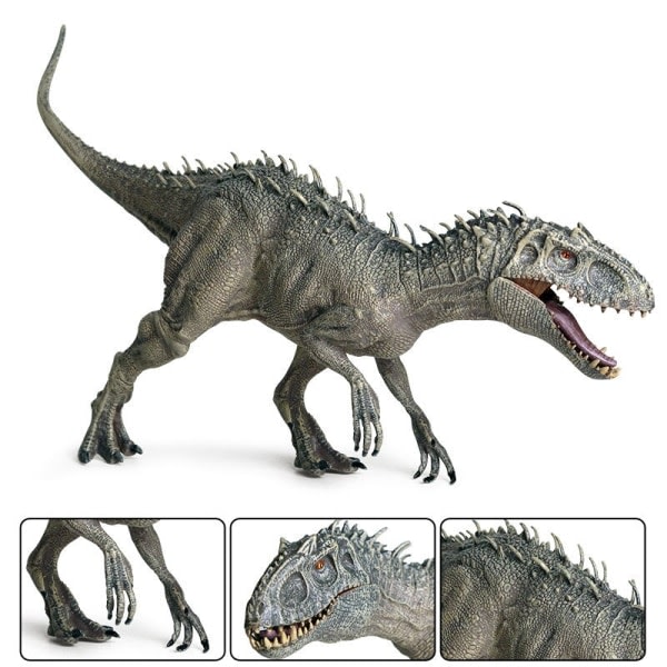 Ny Jurassic Indominus Rex Velociraptor Actionfigurer Savage Tyrannosaurus Dinosaur World Djur Modell PVC Collection Barnleksak dinosaurie modell7