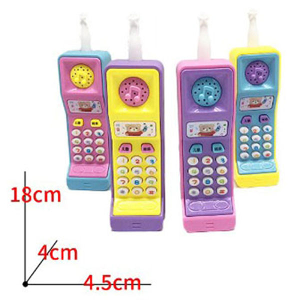 1PC Barn Mobiltelefon Leksak Lärande hine Plast elektrisk elektron Ramdon Color one size Ramdon Color one size