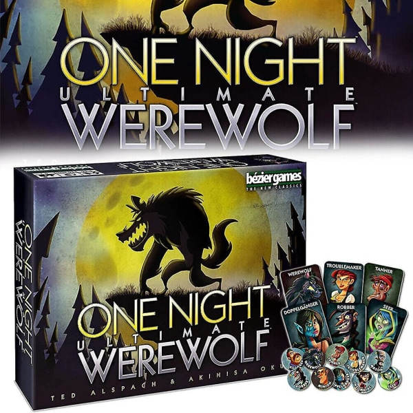 One Night Ultimate Werewolf Brætspil Kortspil Hjem Party Julegave Puslespil, Selskabsspil