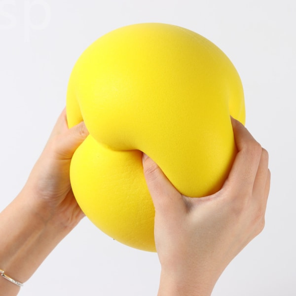 18CM Ljudlös Boll Baby Utomhusleksak Solid Svamp Mjuk Elastisk Boll Orange