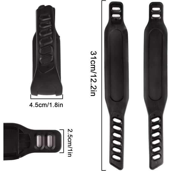Treningssykkelpedalstropper - Justerbare stropper for spinning og treningssykler