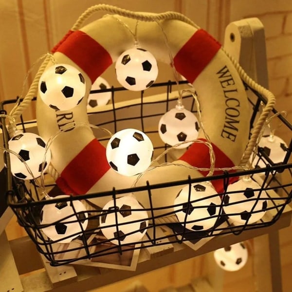 Fodboldslyng, LED-fodboldformet replampe, sjov snor