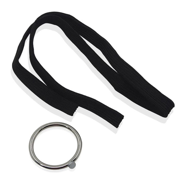 Sormus ja silmukka taikatemppu Magia Hoop Rope Escape Magie Mentali Musta onesize Black onesize